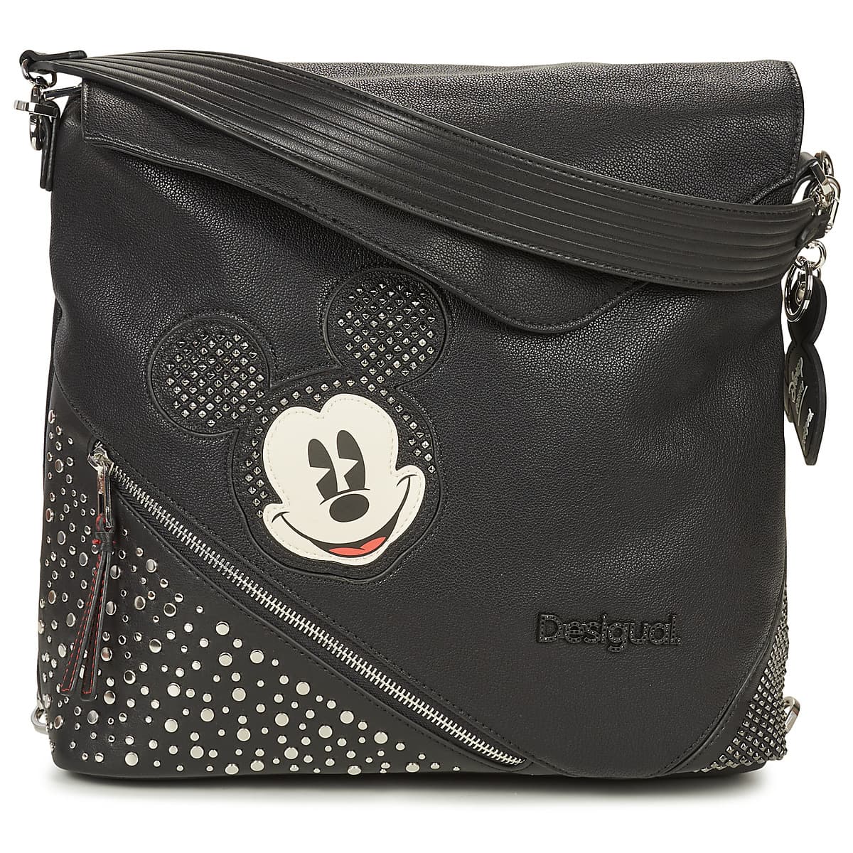 Batoh Desigual Back Mickey Studstyle Jerseymax PU Black