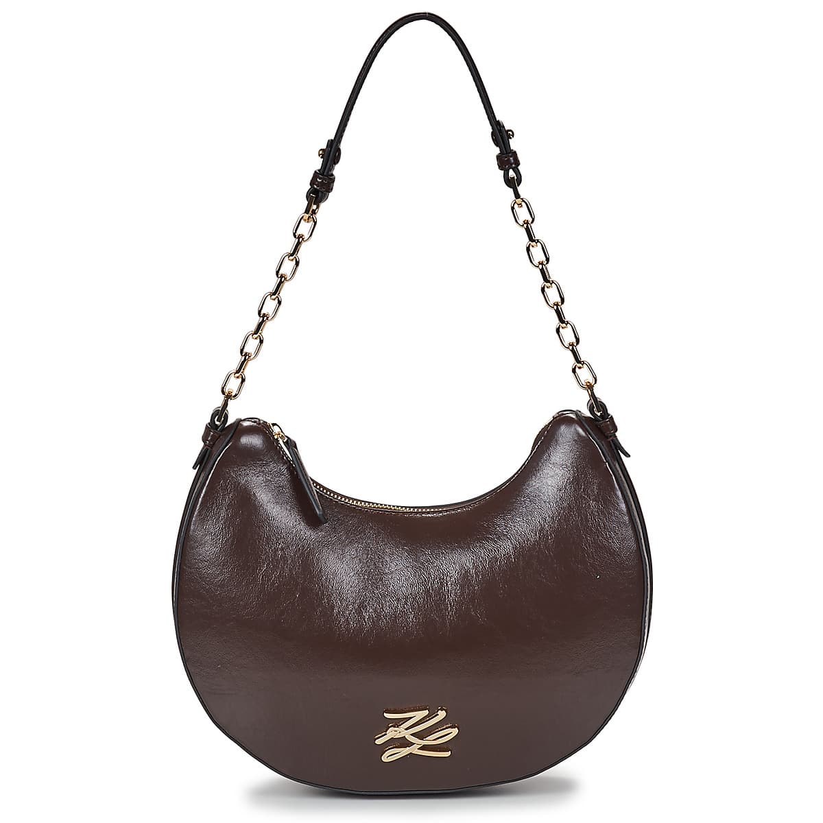 Kabelka přes rameno Karl Lagerfeld K/Autograph Moonbag Naplak