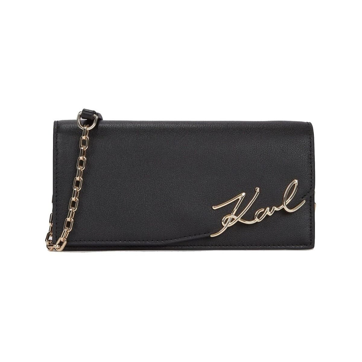 Peněženka Karl Lagerfeld K Signature Cont Cb Wallet, černá