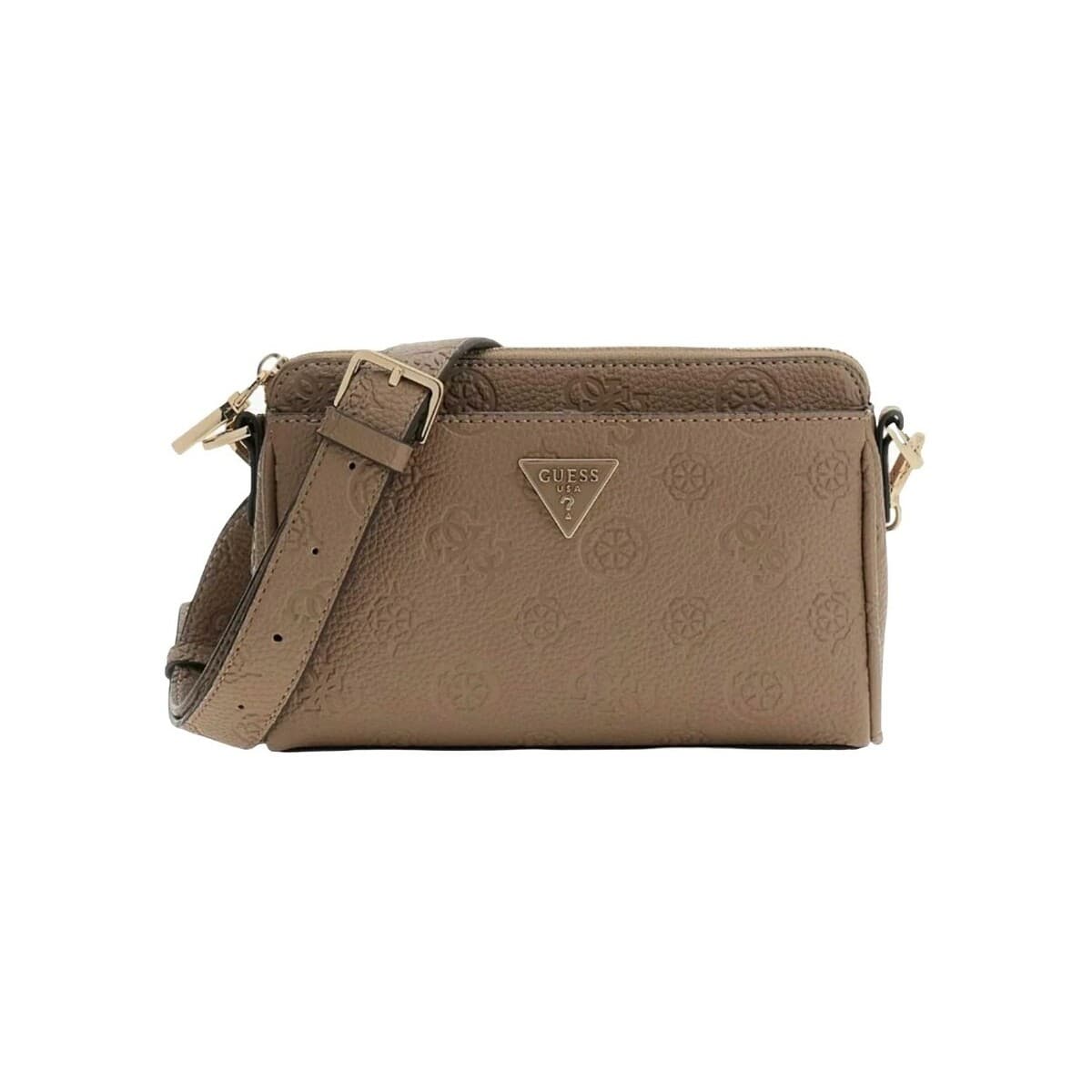 Kabelka přes rameno Guess Cresidia Ii Mini Xbody, hnědá