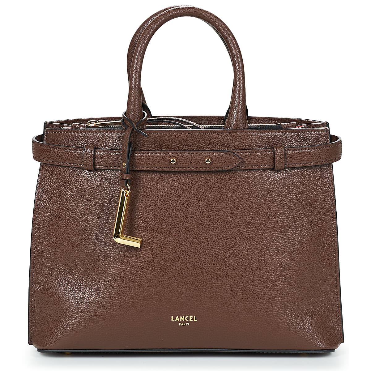 Kabelka Lancel Faubourg Carryall ZIP M, hnědá