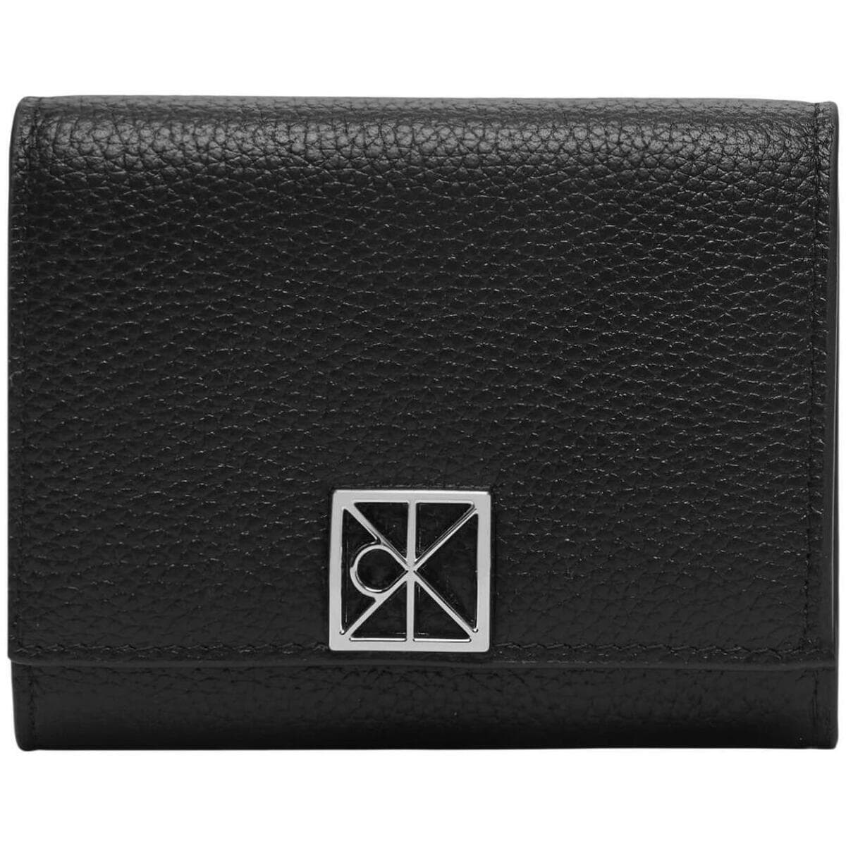 Peněženka Calvin Klein Jeans Emblem HW Pebble Trifold W/ZIP LV04F1128G