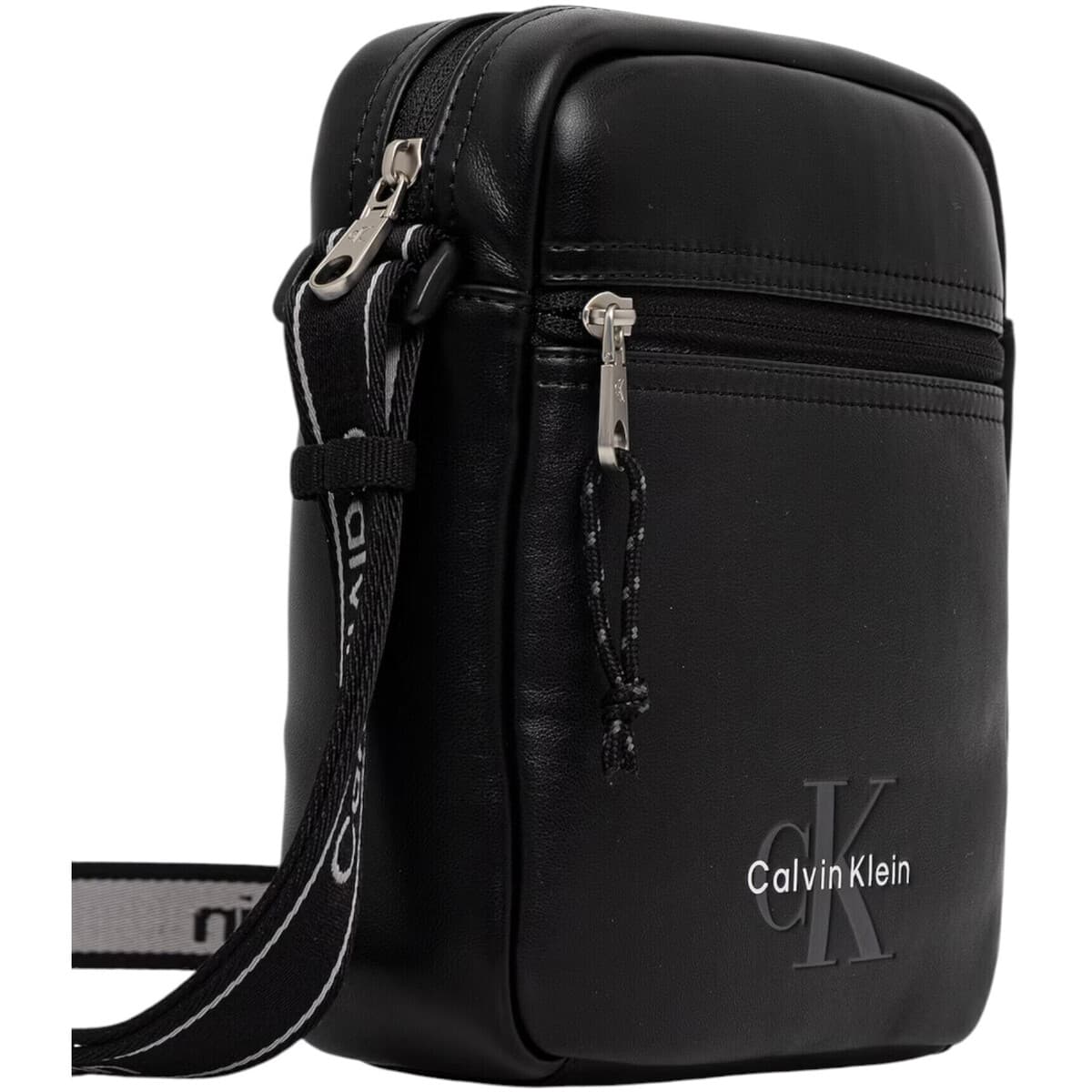 Pánská taška Calvin Klein Jeans Bold Logo Webbing Reporter LV04D3418G, černá
