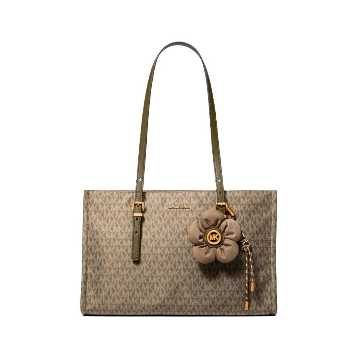 Kabelka MICHAEL Michael Kors 30t6a6zt8c Md Ew Tz Tote W Charm, hnědá
