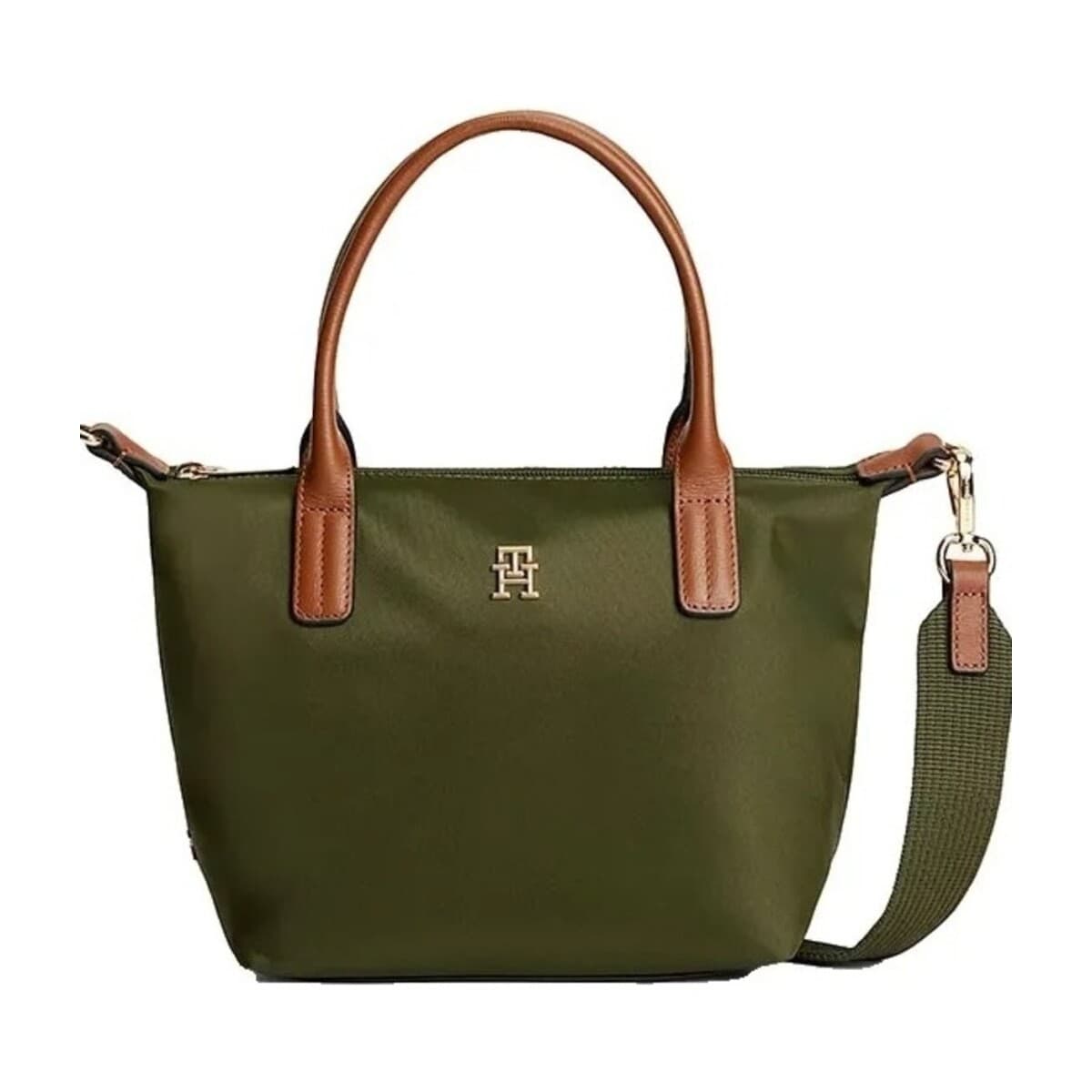 Kabelka Tommy Hilfiger Popette Mini Tote, zelená