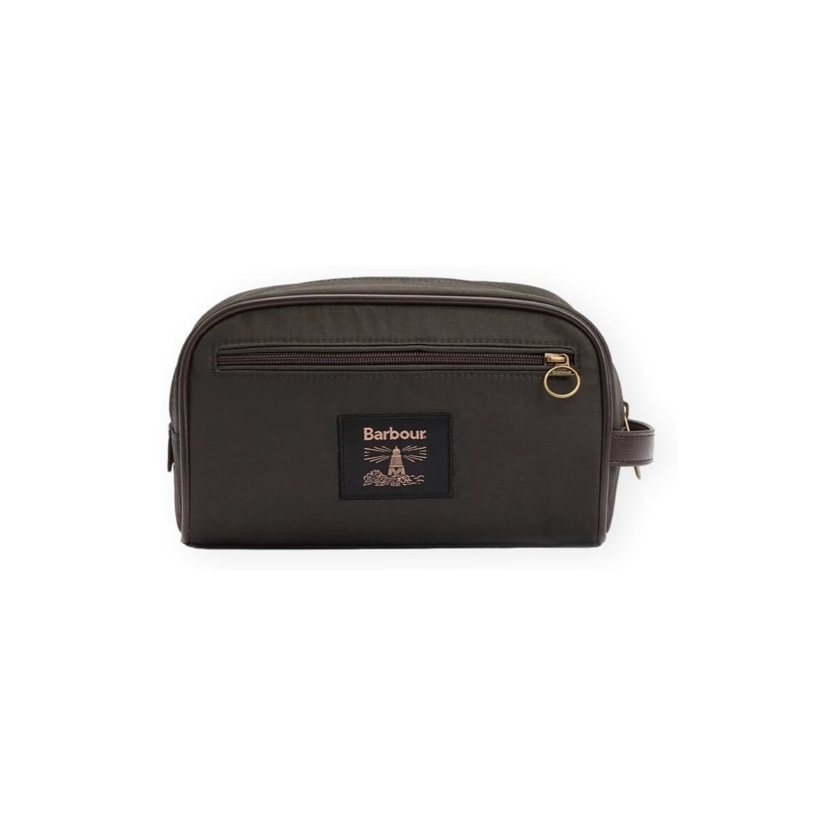 Pánská toaletní taška Barbour Bolsa Wax Washbag - Olive