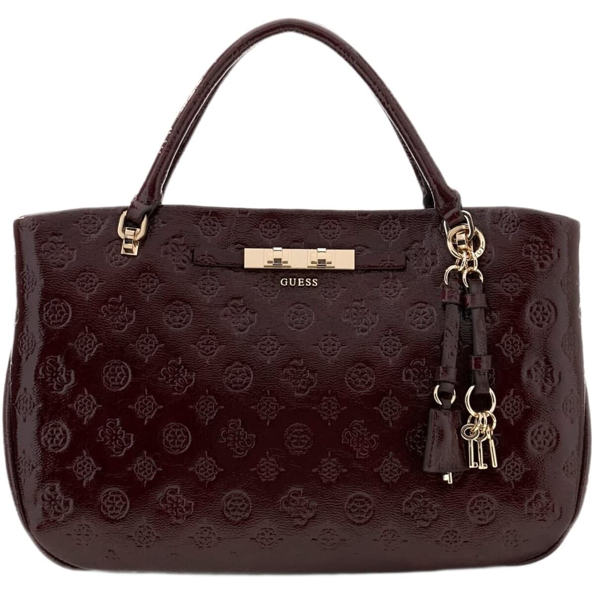 Kabelka Guess Carmella Girlfriend Satchel, červená