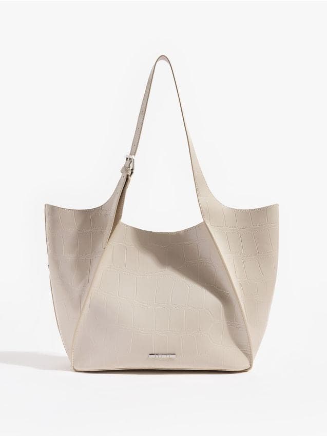 Taška shopper, béžová