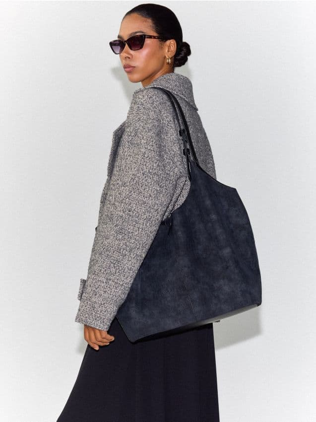 Taška shopper, šedá