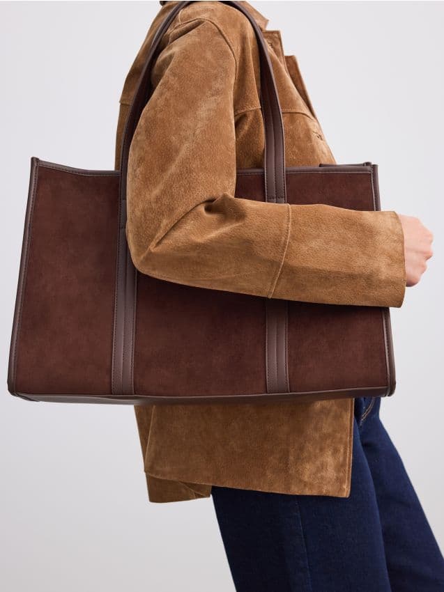 Taška shopper, hnědá