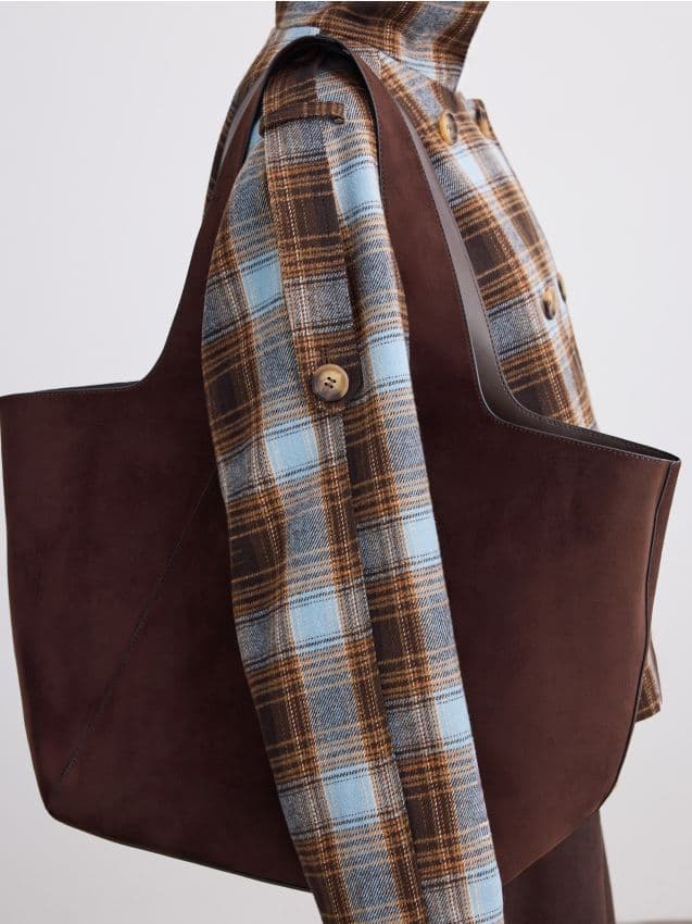 Taška shopper, hnědá
