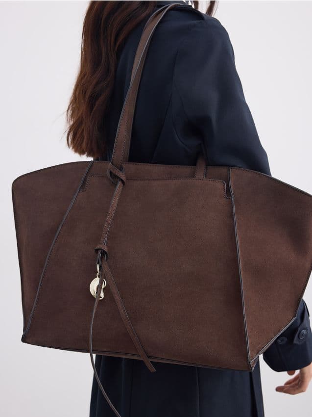 Taška shopper, hnědá