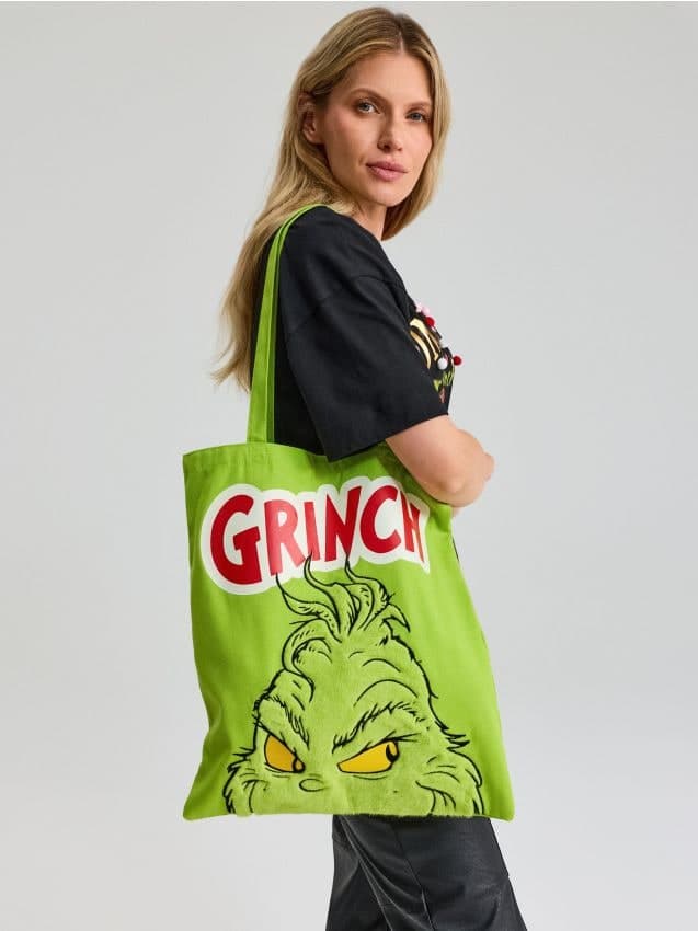 Nákupní taška s potiskem Grinch
