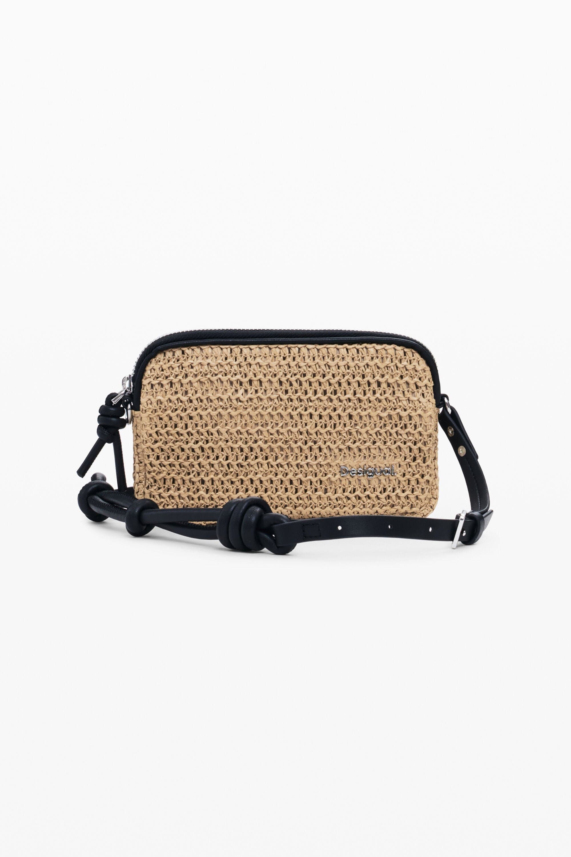 Střední crossbody kabelka z rafie