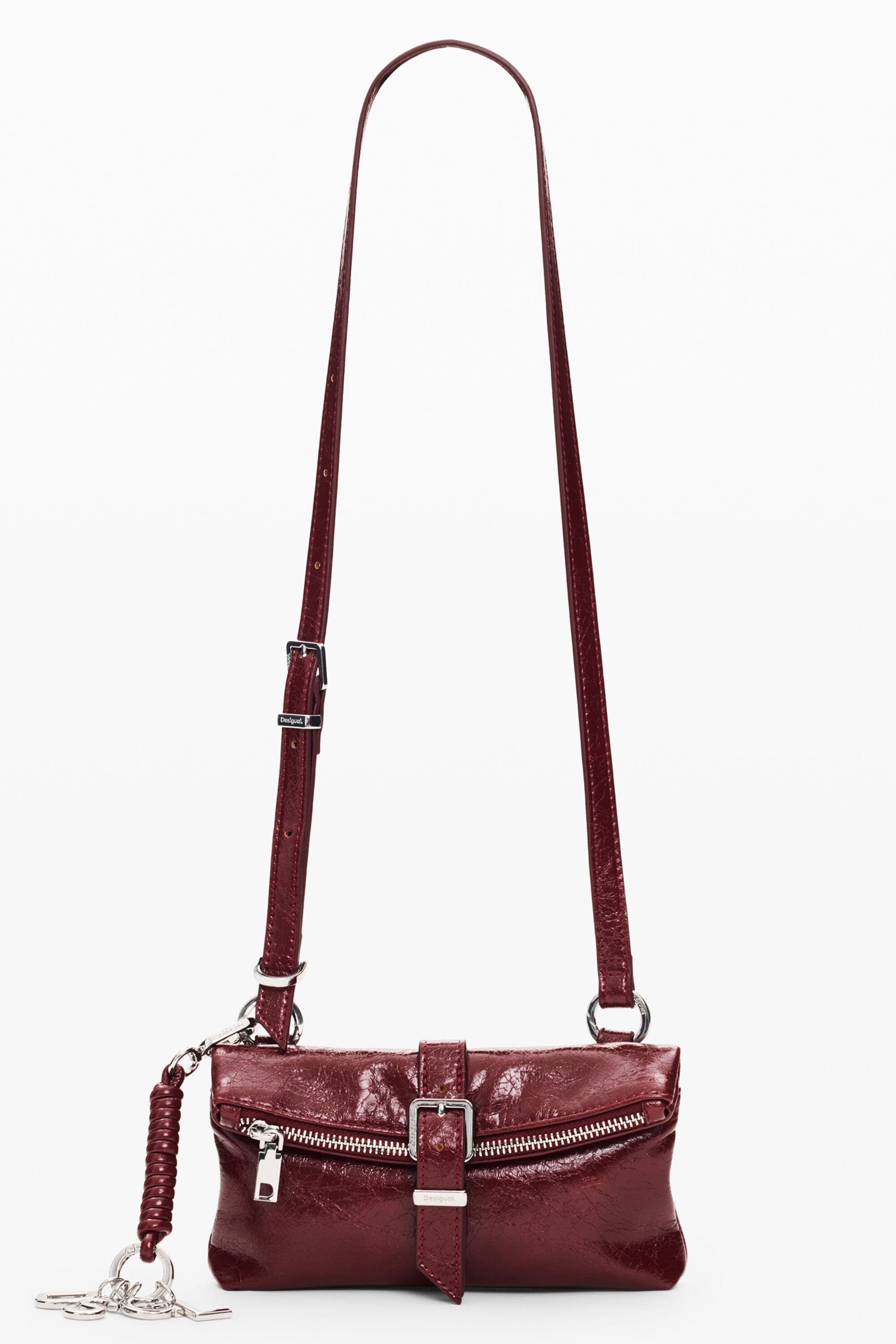 Velká mikro clutch peněženka, červená