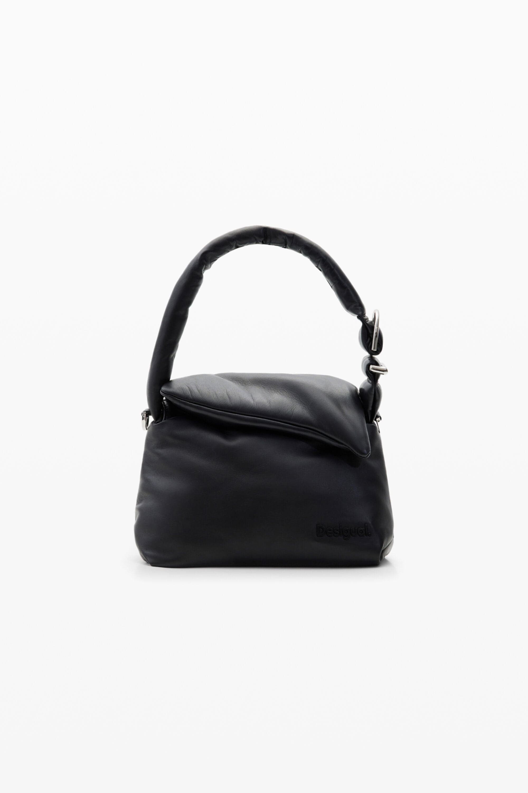 M padded leather bag