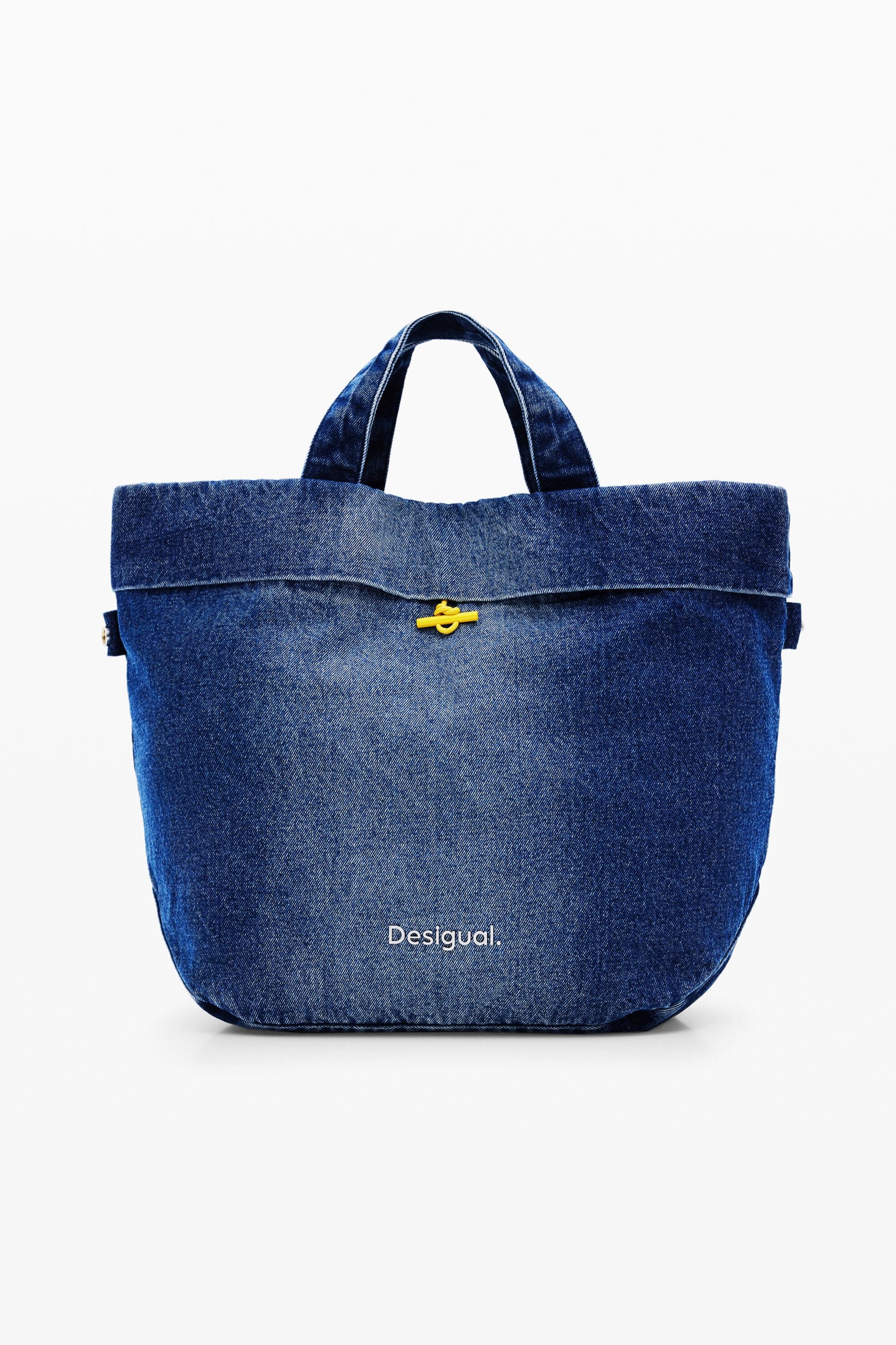 Oboustranná denimová shopper taška L