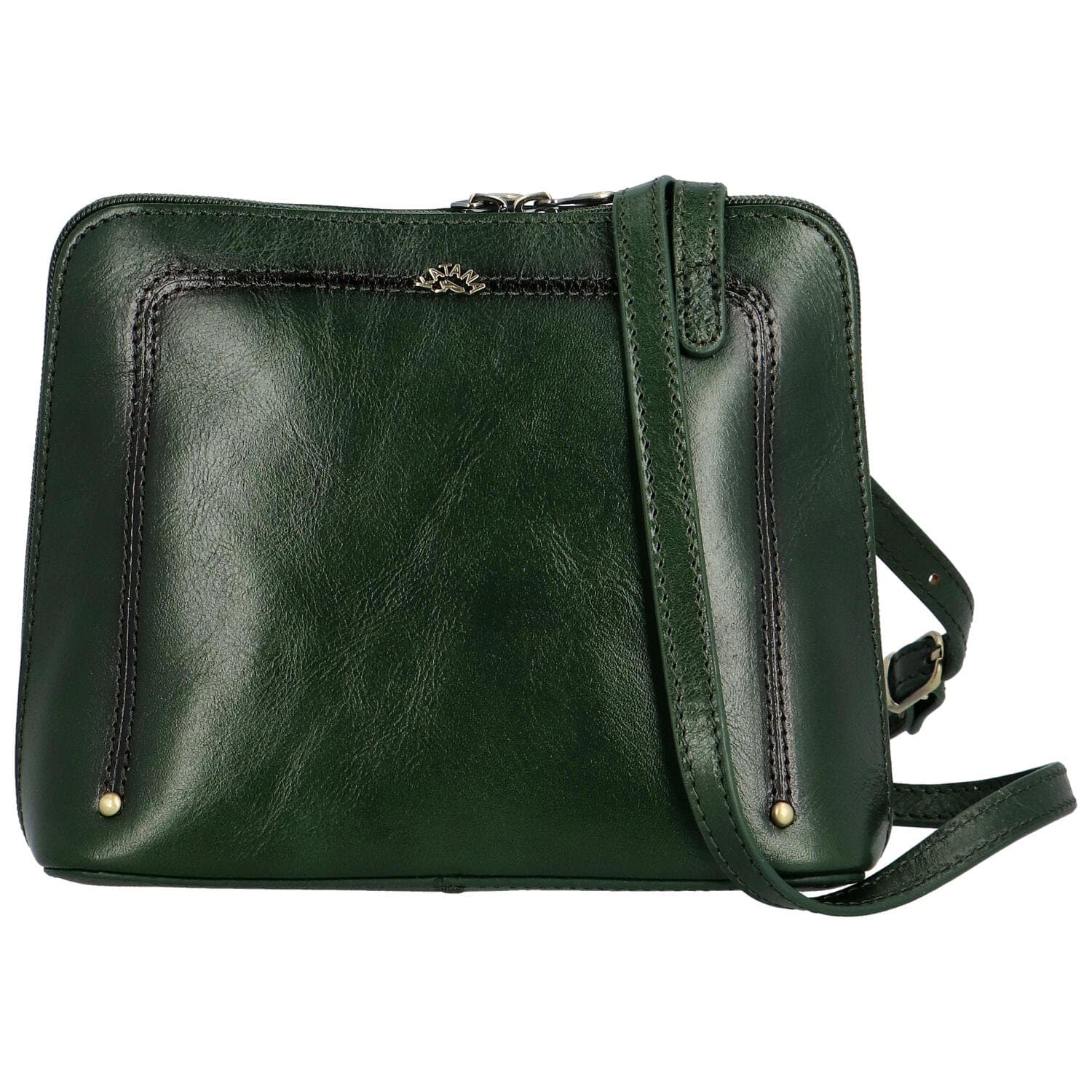 Kožená crossbody kabelka Katana Elenka, zelená