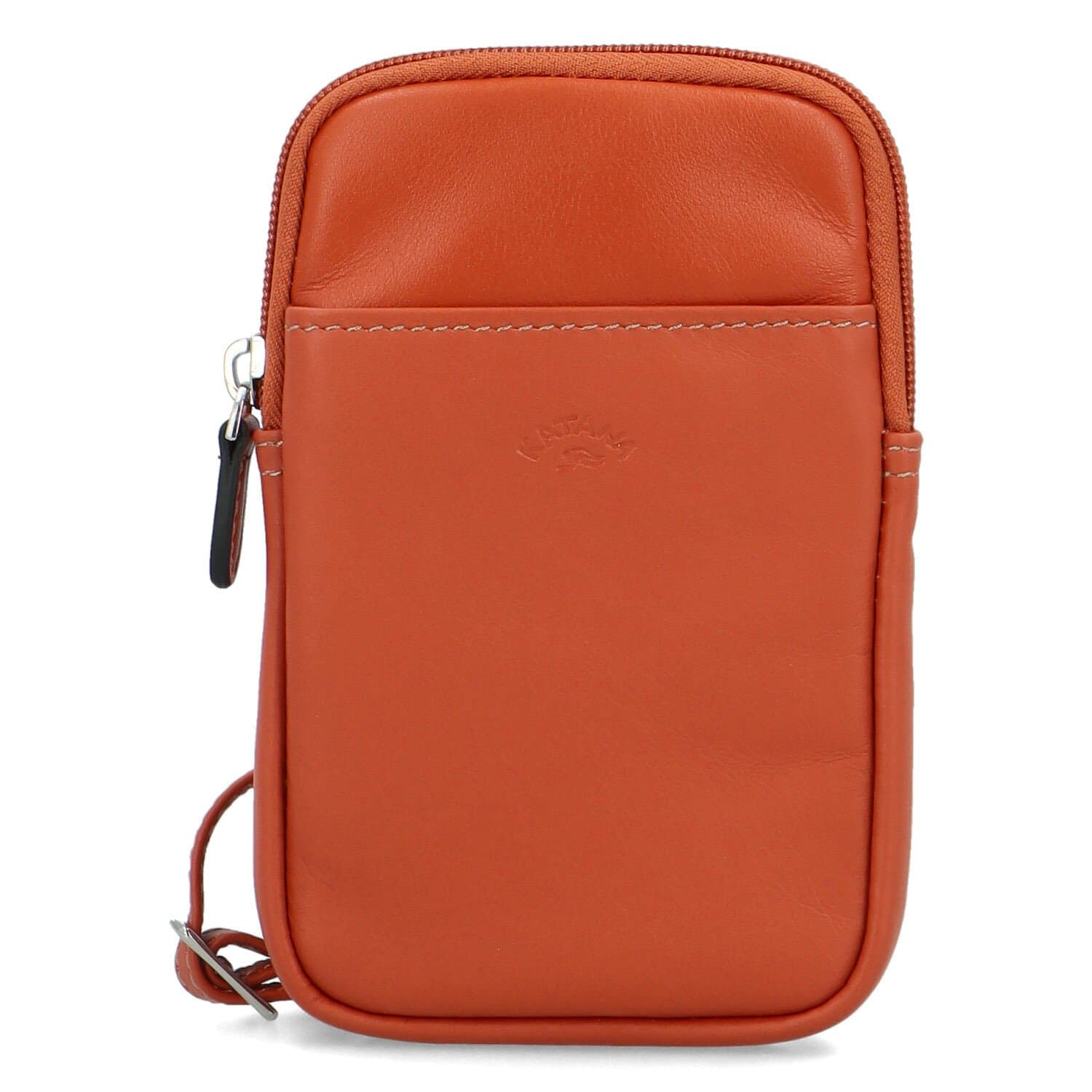 Kožená crossbody kapsa Katana Soffix, oranžová
