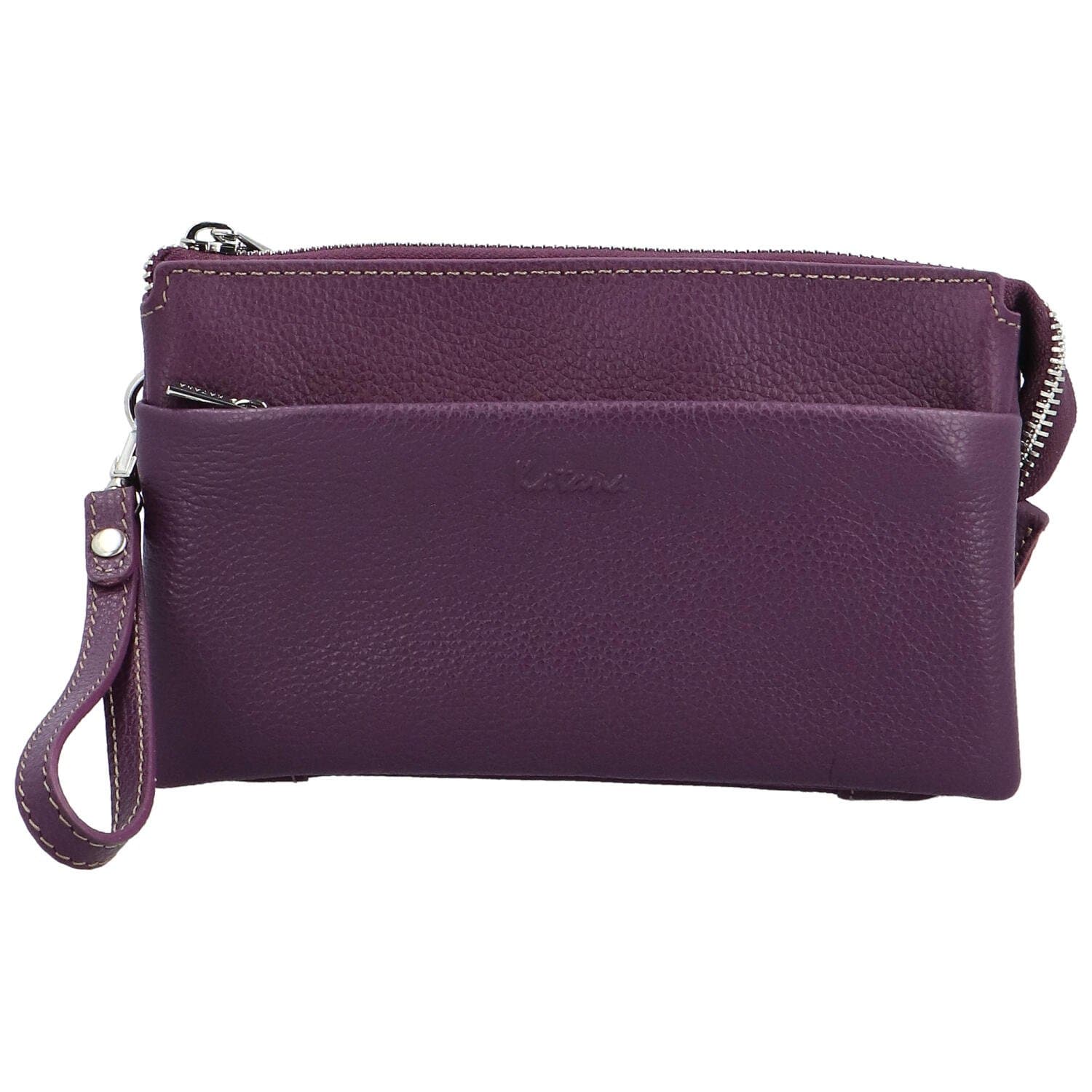 Kožená crossbody kabelka Katana Isola, fialová