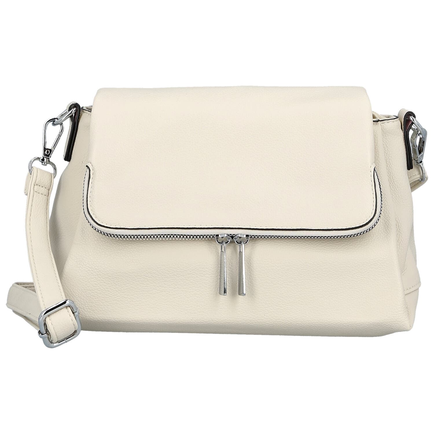 Crossbody kabelka Firenze Naima, krémová