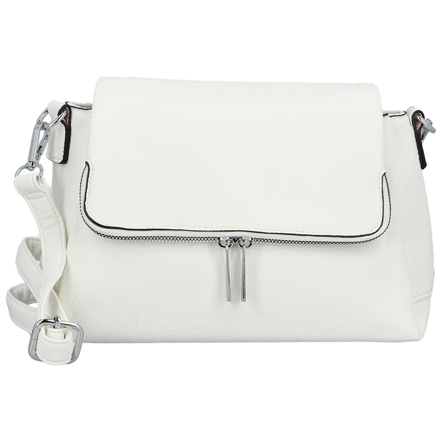 Crossbody kabelka Firenze Naima, bílá