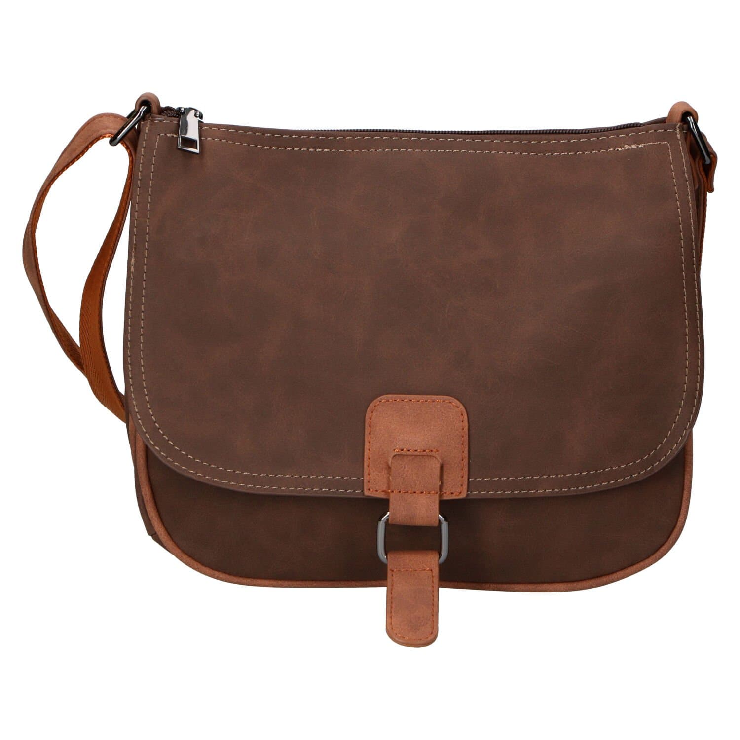 Crossbody kabelka Firenze Marisa, hnědá
