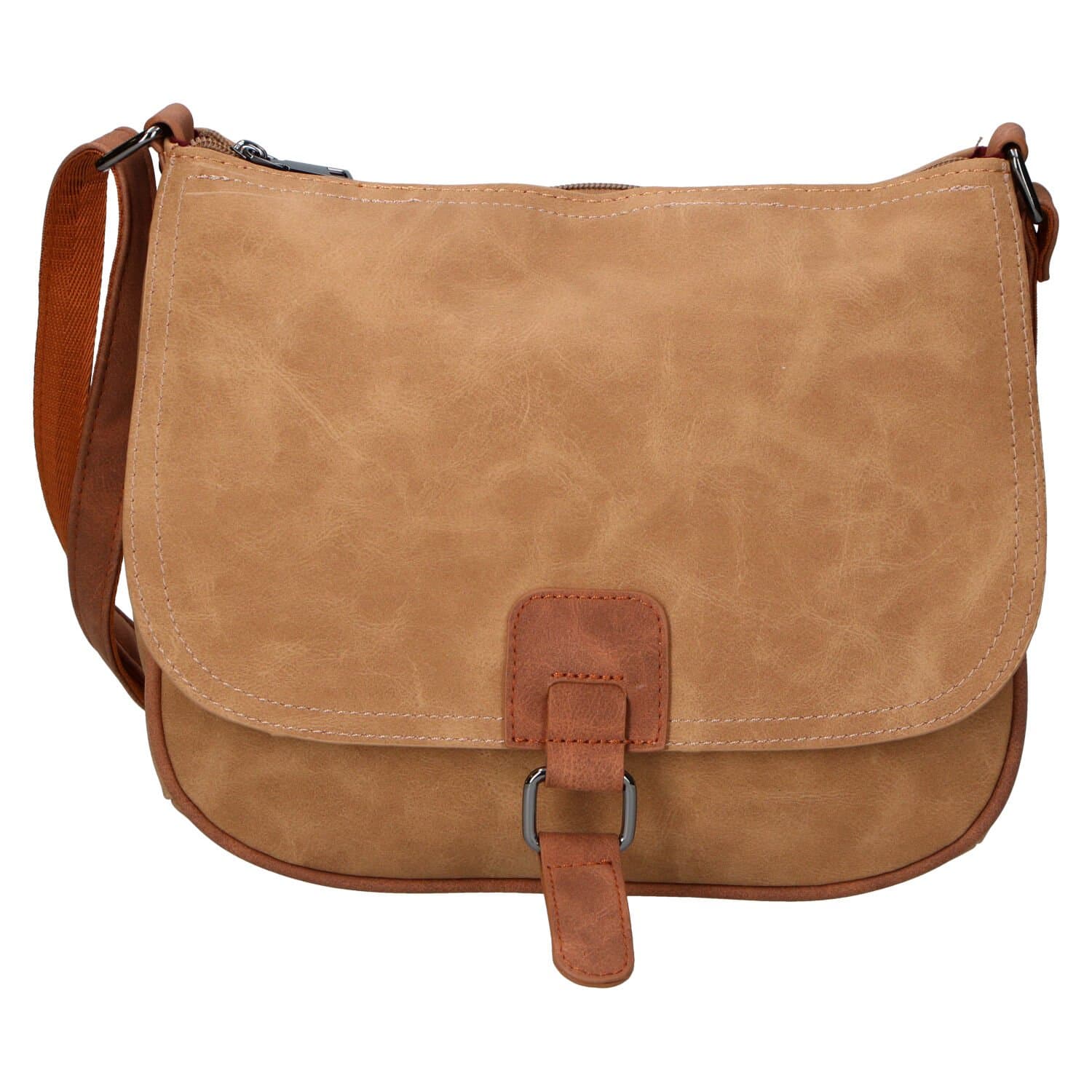Crossbody kabelka Firenze Marisa, béžová
