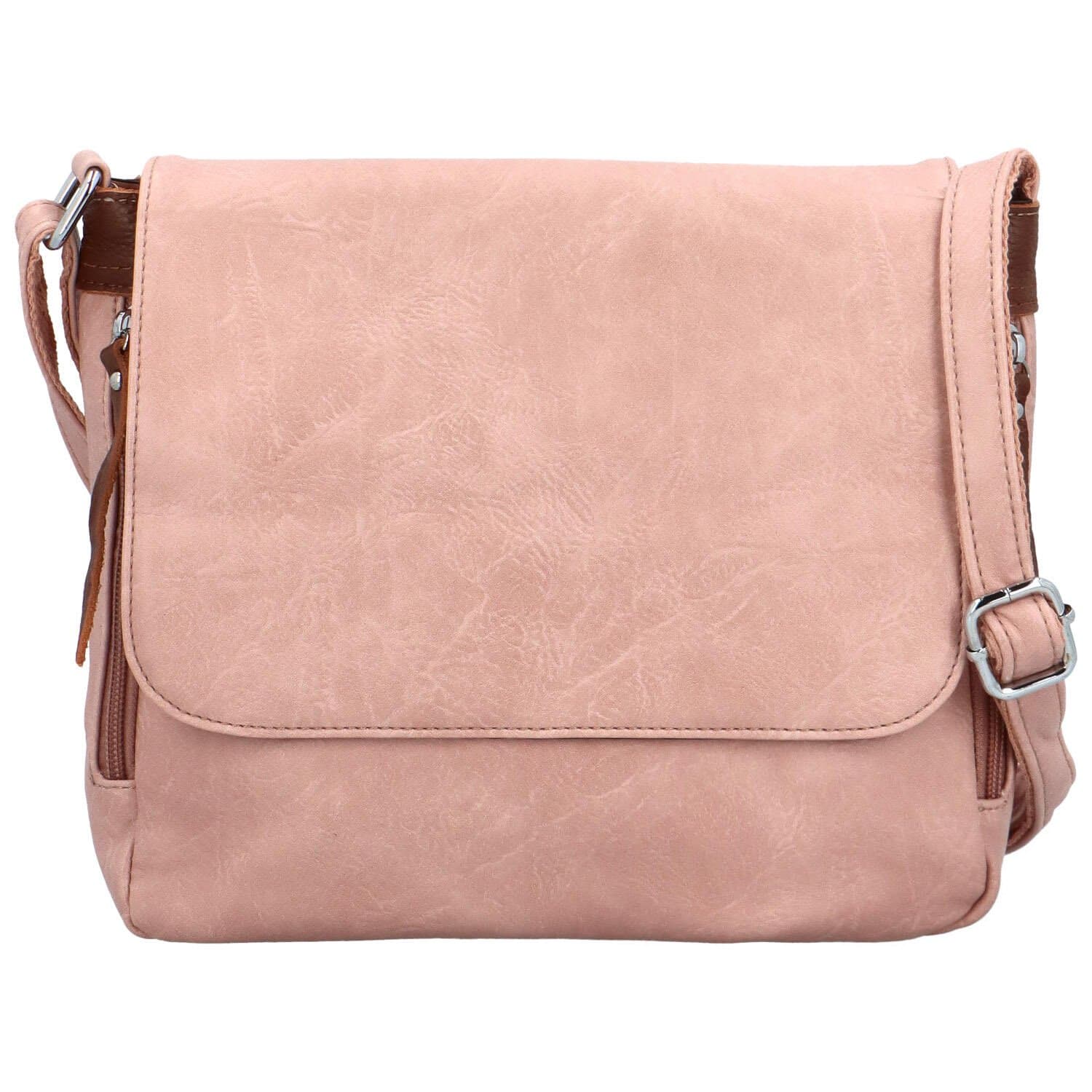 Crossbody kabelka Firenze Ceryss, růžová