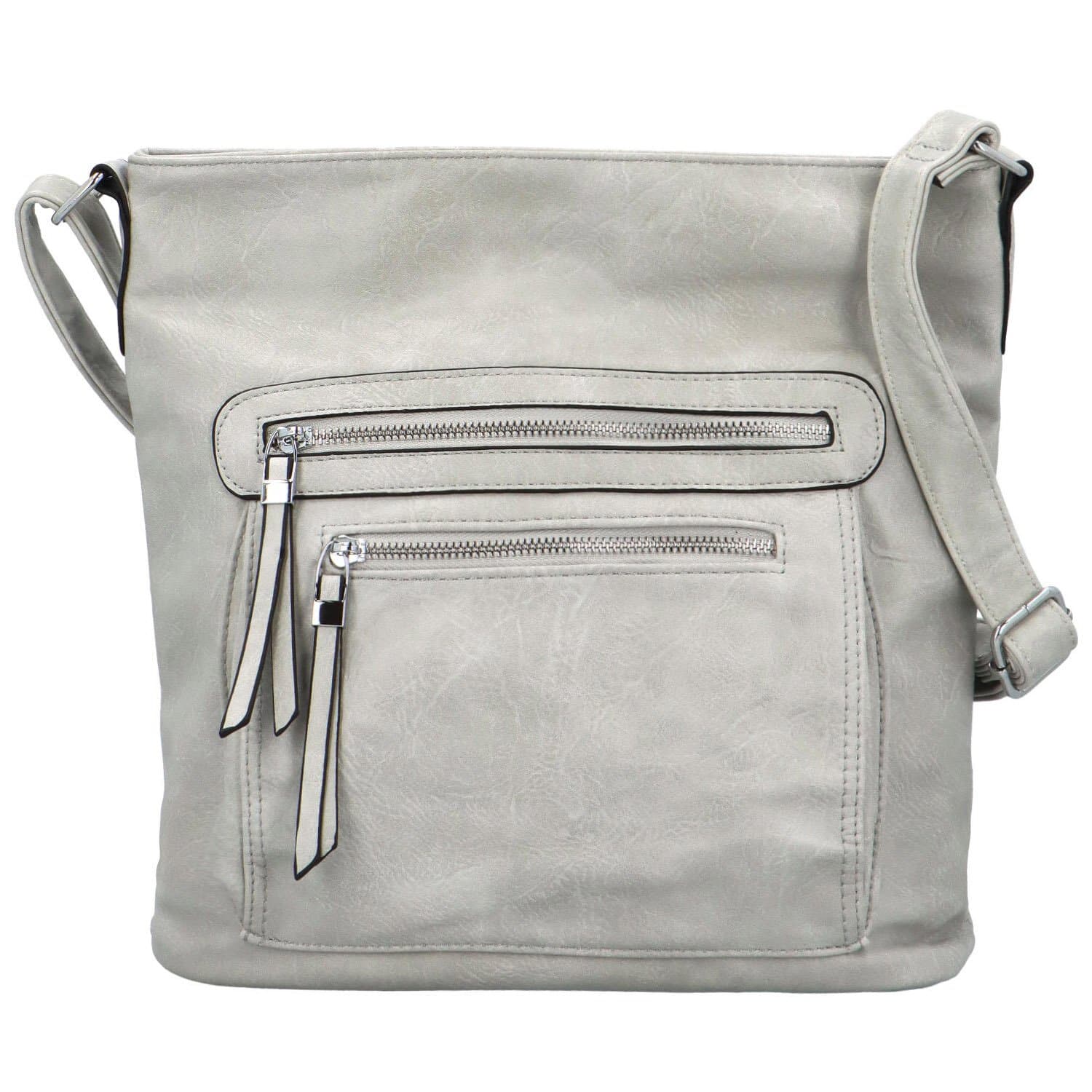 Crossbody kabelka Firenze Charix, šedá
