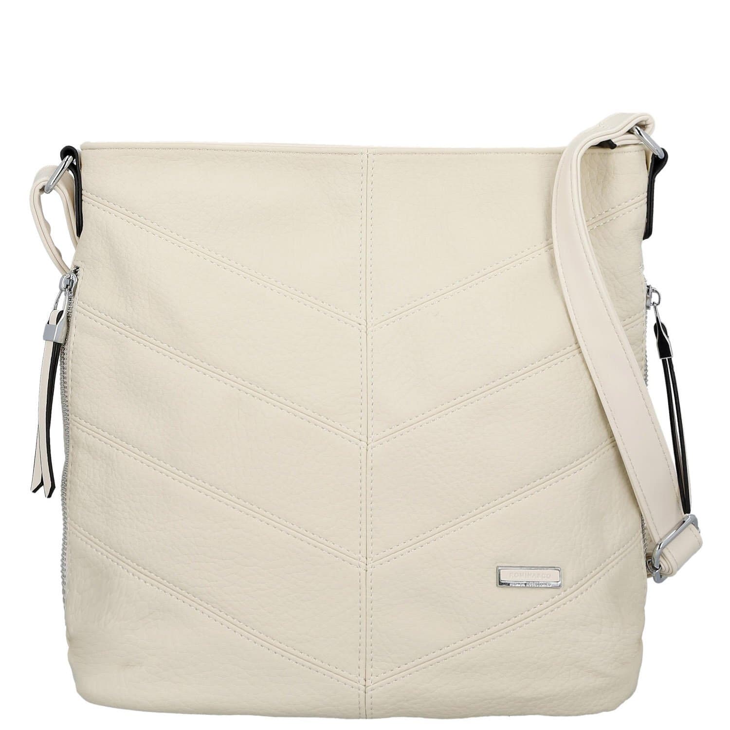 Crossbody kabelka Firenze Semir, krémová