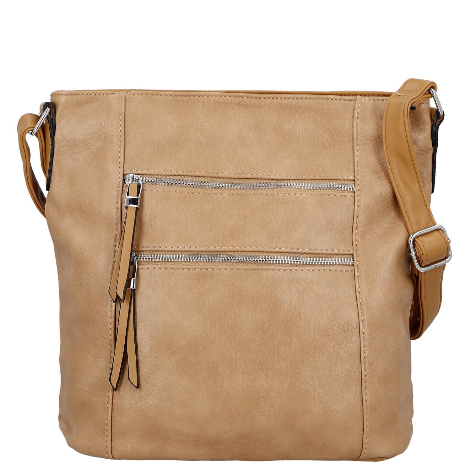 Crossbody kabelka Firenze Kenza, béžová