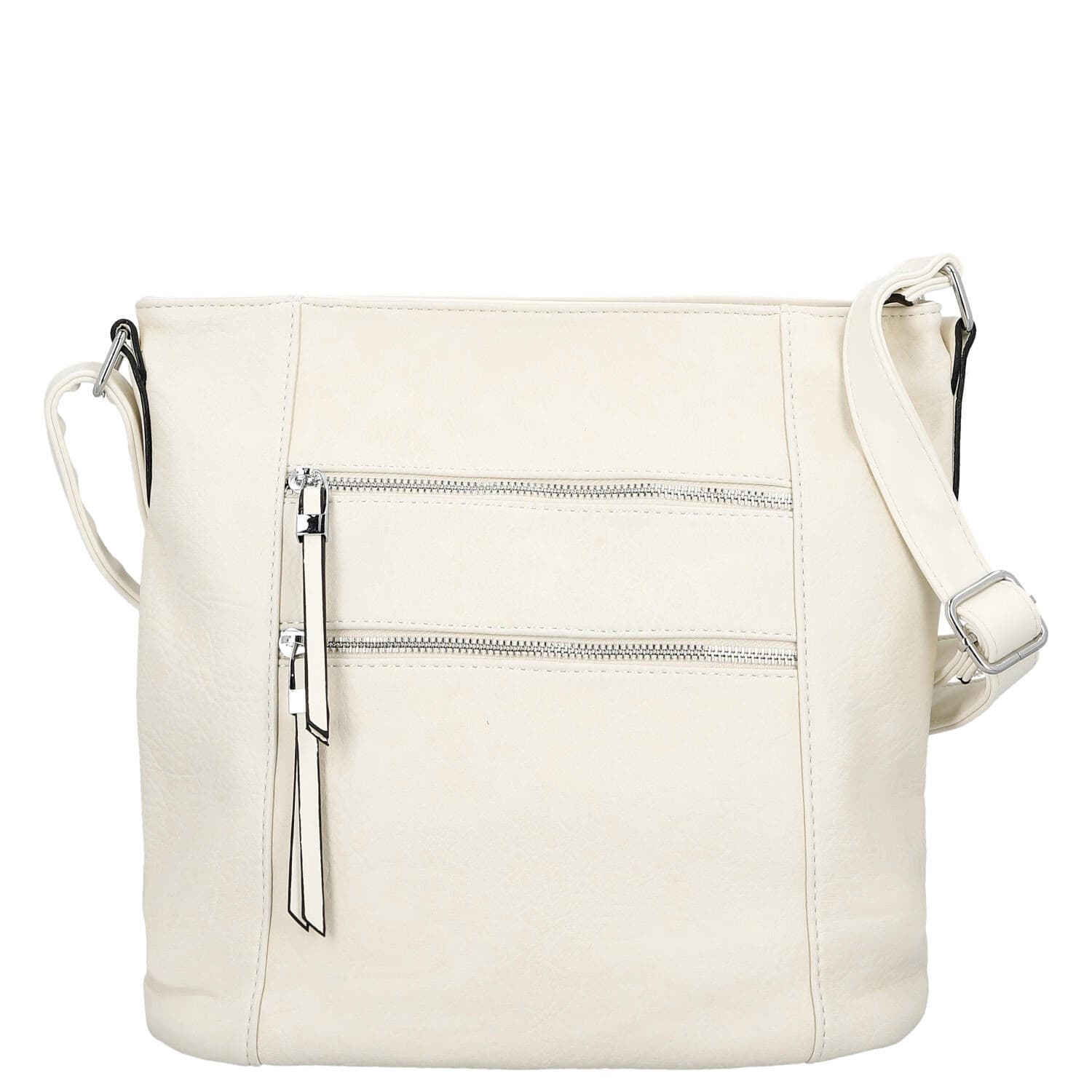 Crossbody kabelka Firenze Kenza, krémová