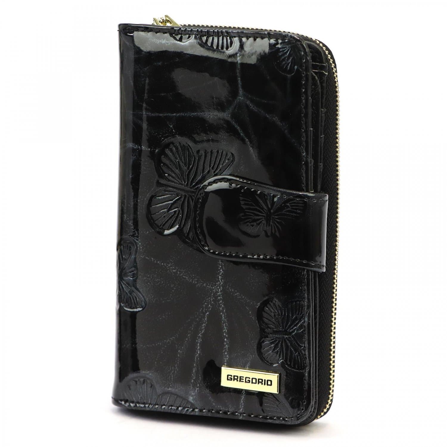 Kožená peněženka Gregorio Angi, černá