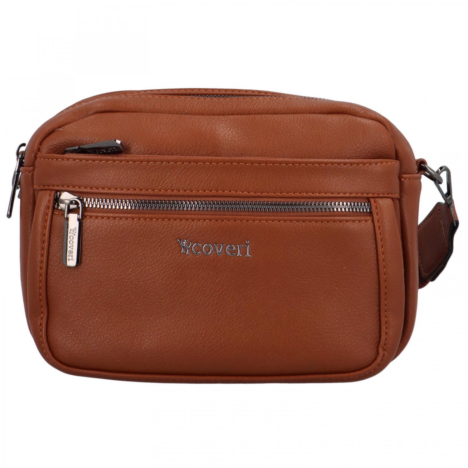 Crossbody kabelka Coveri Bricky, hnědá