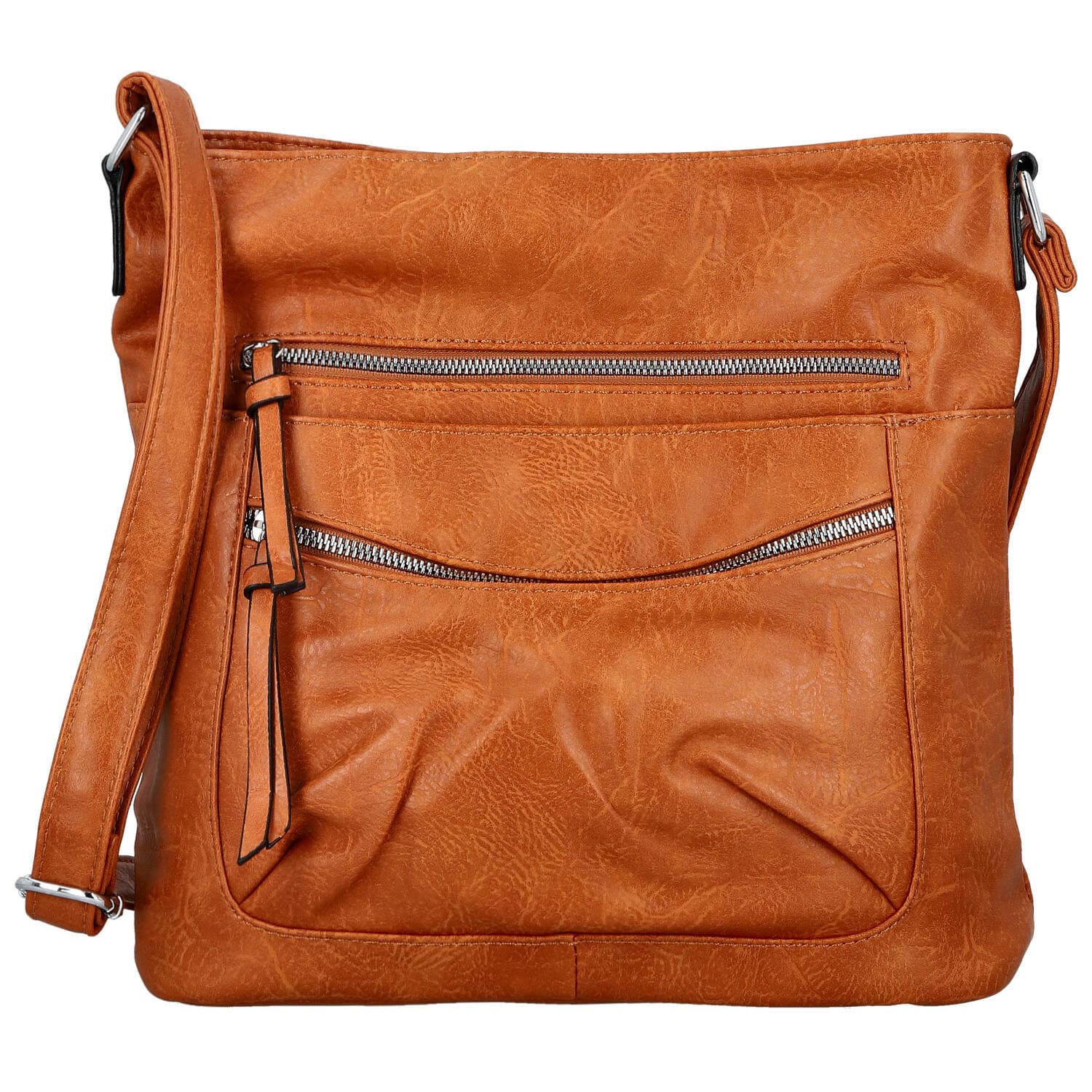 Crossbody kabelka Firenze Ganna, hnědá