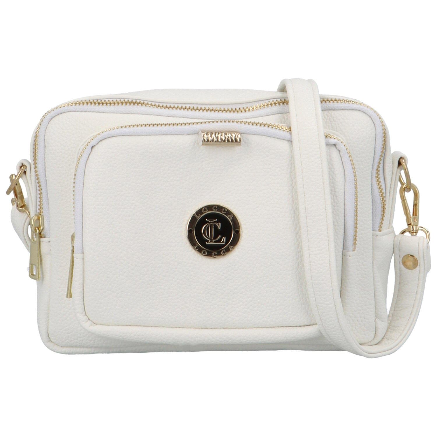 Crossbody kabelka Locca Makarie, bílá