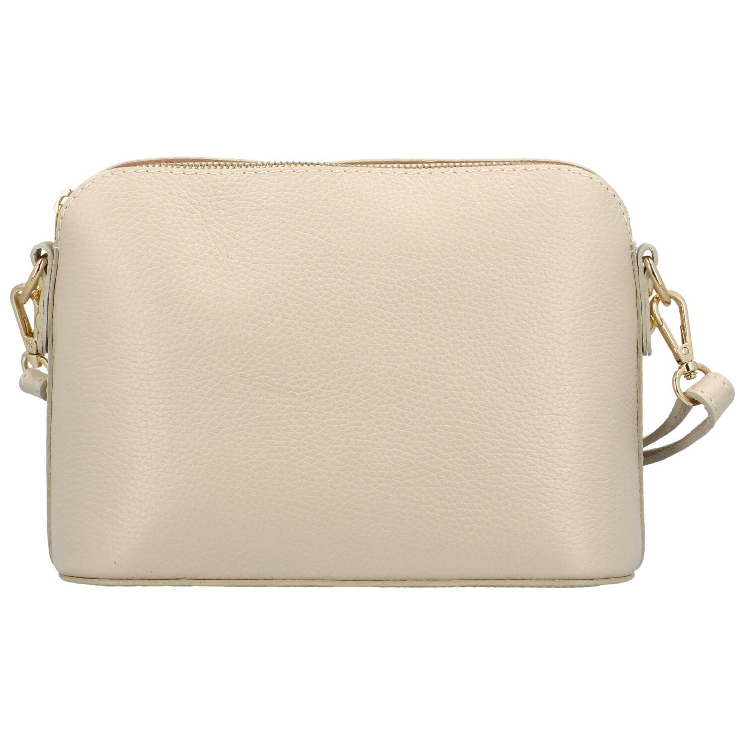 Kožená crossbody kabelka Delami Jeffrey, béžová