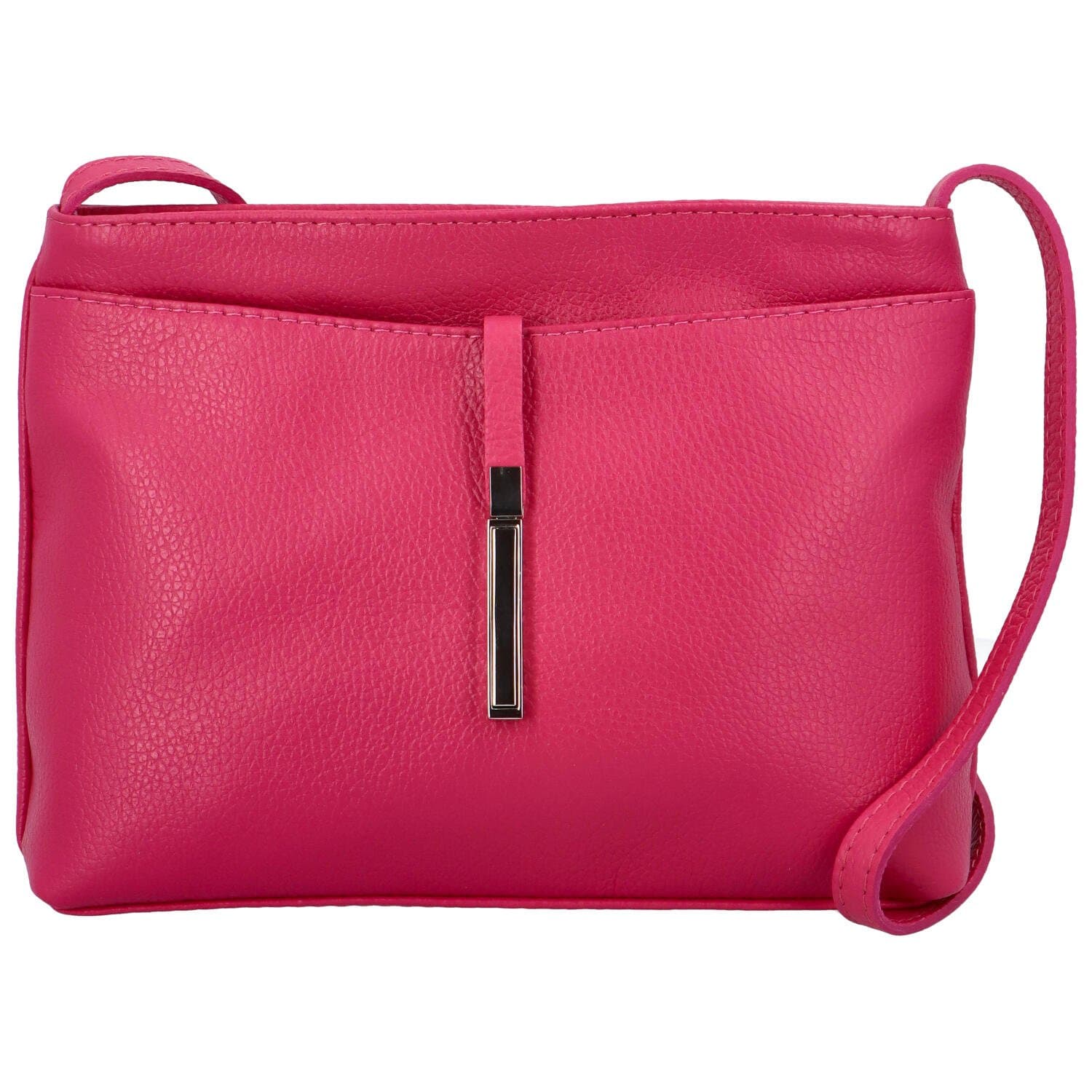 Kožená crossbody kabelka ItalY Eneta, růžová