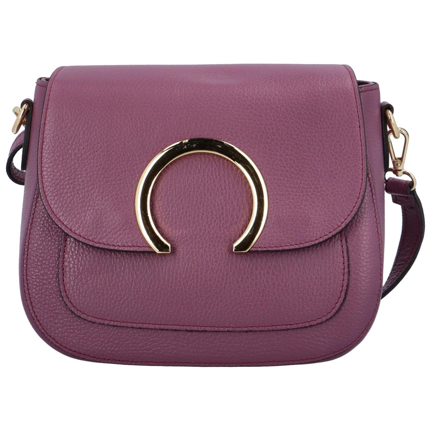 Kožená crossbody kabelka ItalY Pretty, fialová
