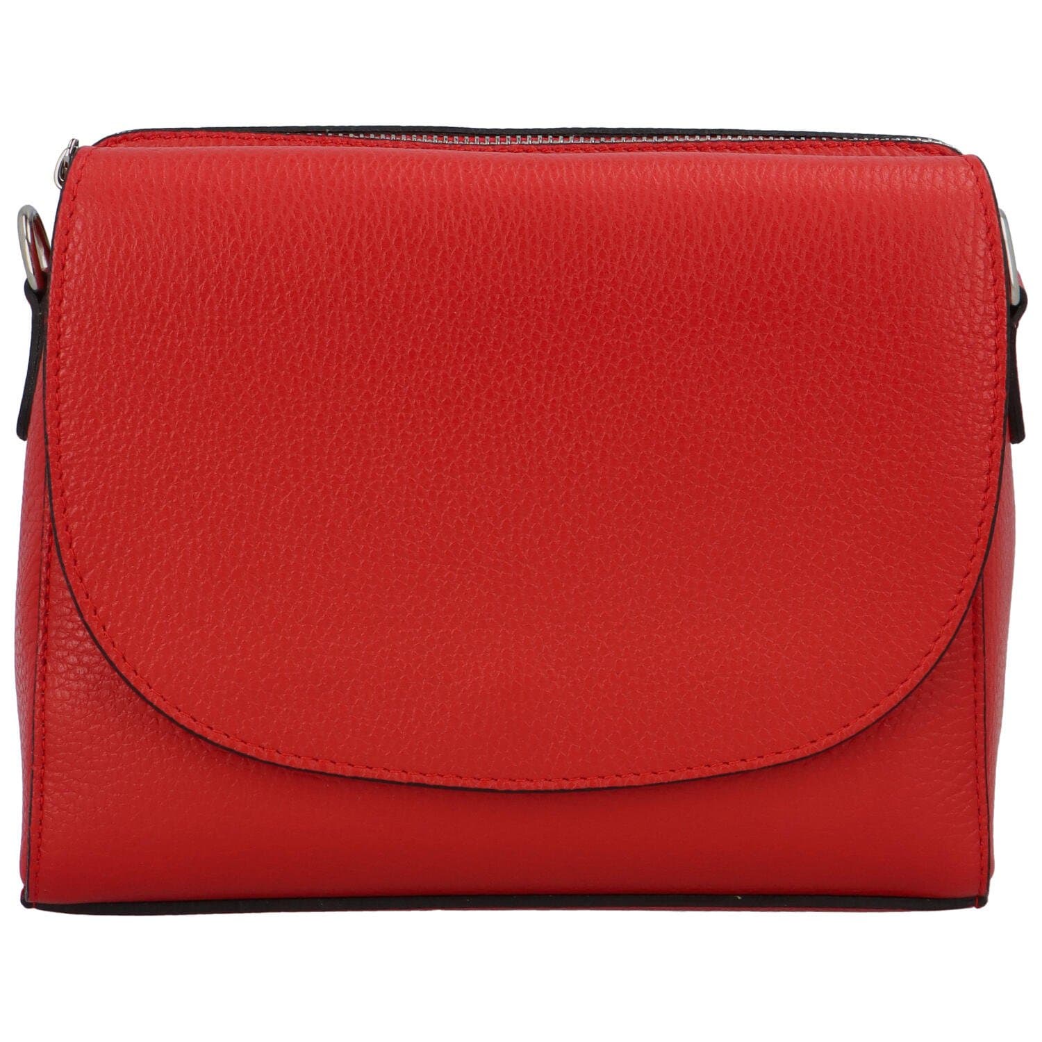 Kožená crossbody kabelka Delami Juliane, červená