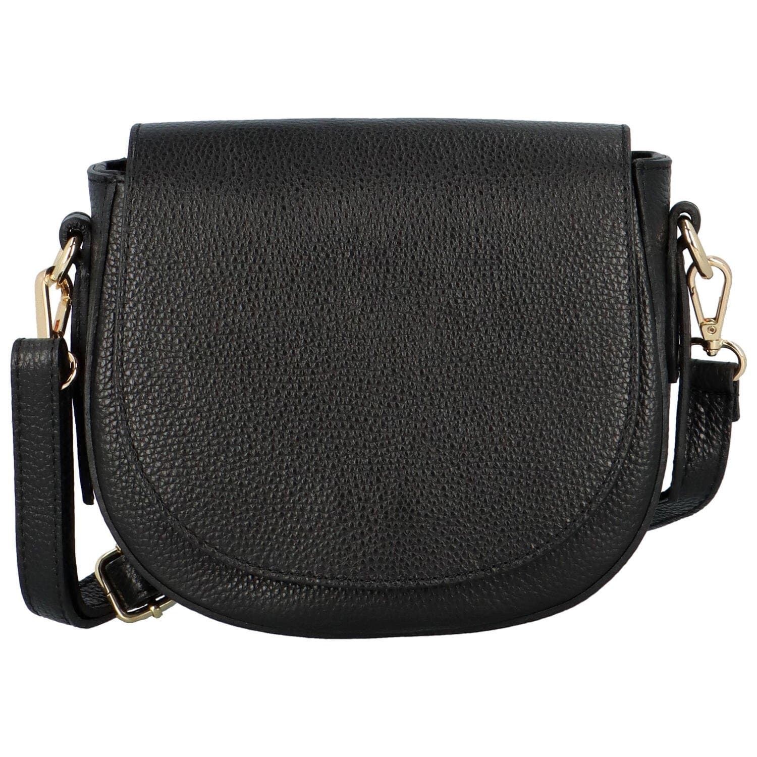 Kožená crossbody kabelka Delami Oberisa, černá