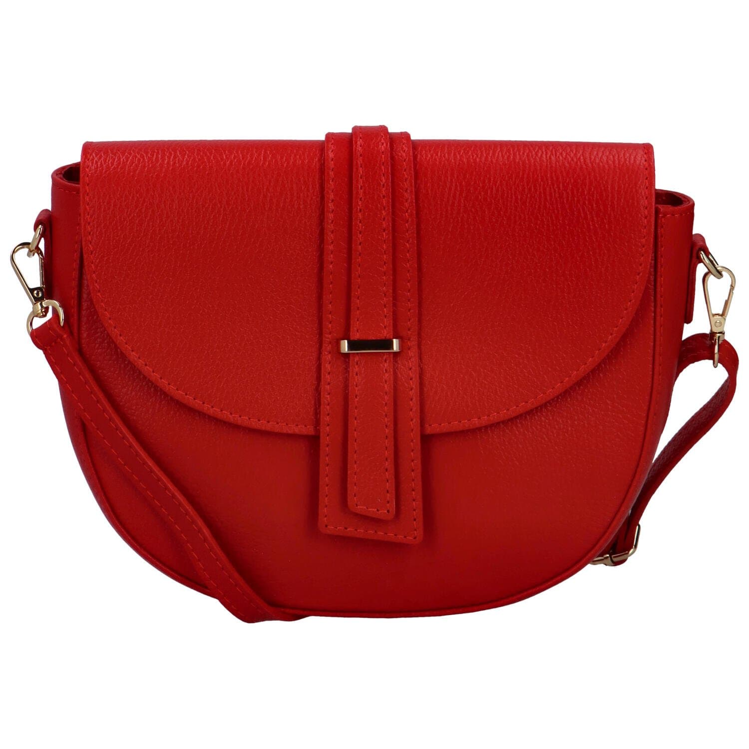 Kožená crossbody kabelka Delami Putax, červená