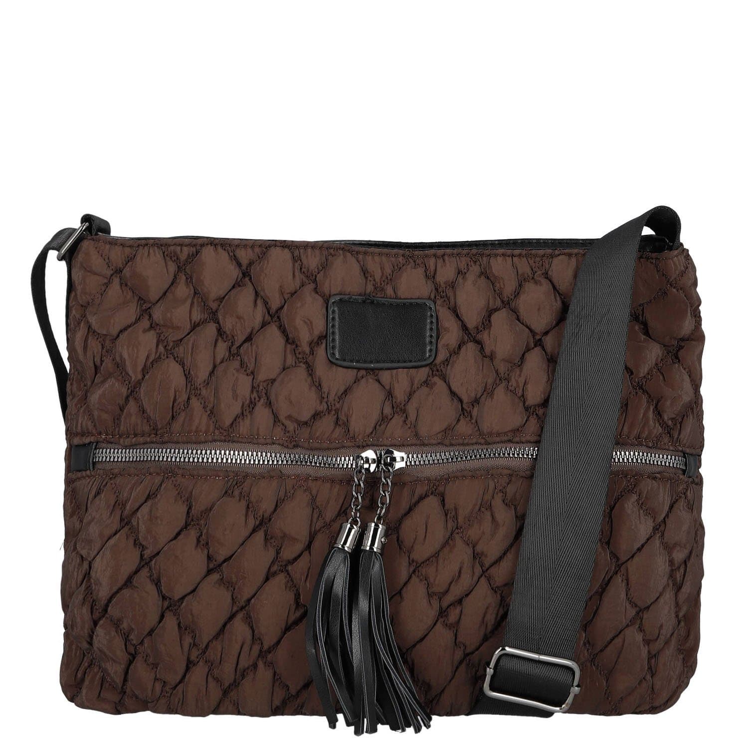 Crossbody kabelka Firenze Nellisa, hnědá