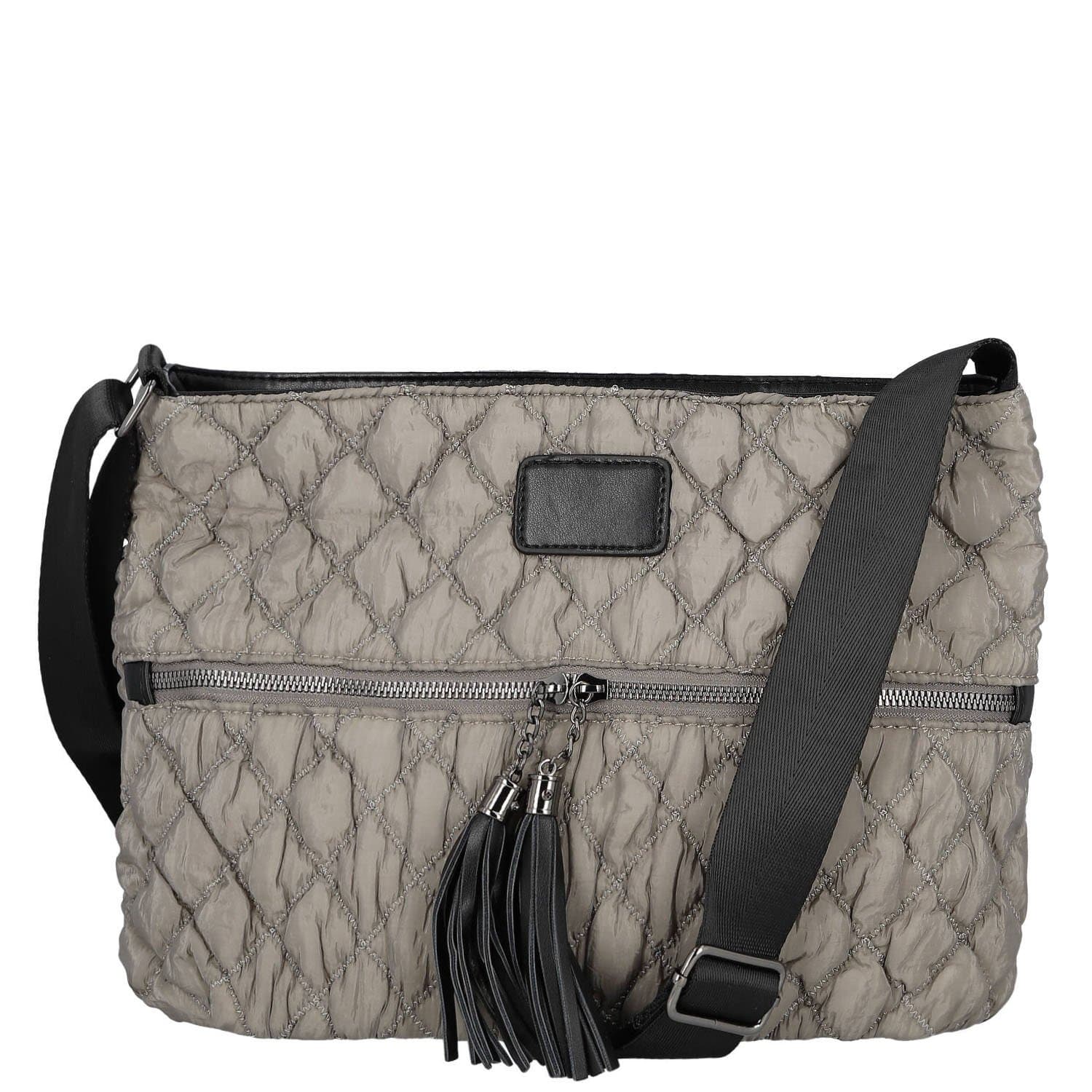 Crossbody kabelka Firenze Nellisa, šedá
