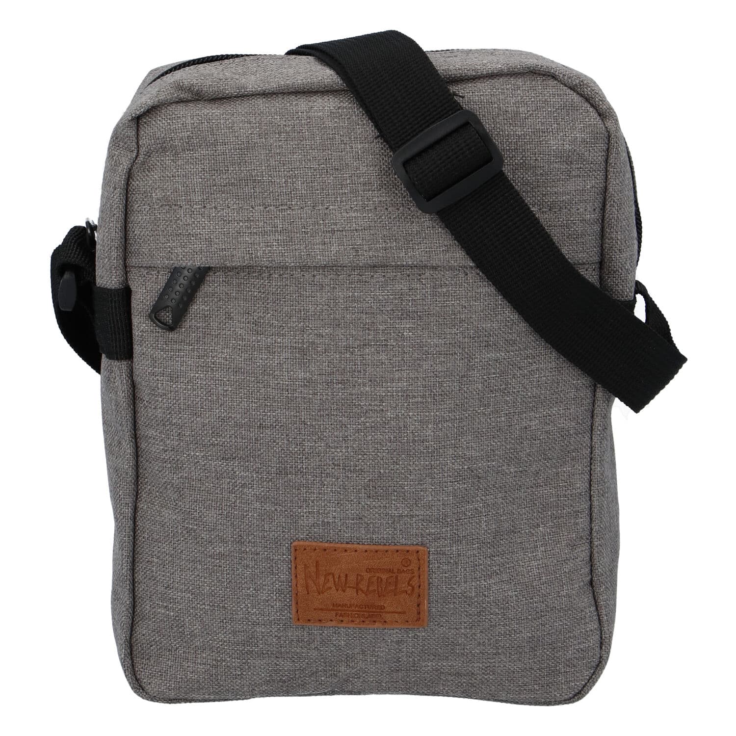 Unisex látková crossbody taška New Rebels Rebelas, šedá