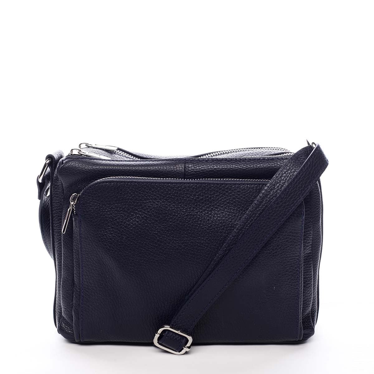 Kožená crossbody kabelka ItalY Bandit, modrá