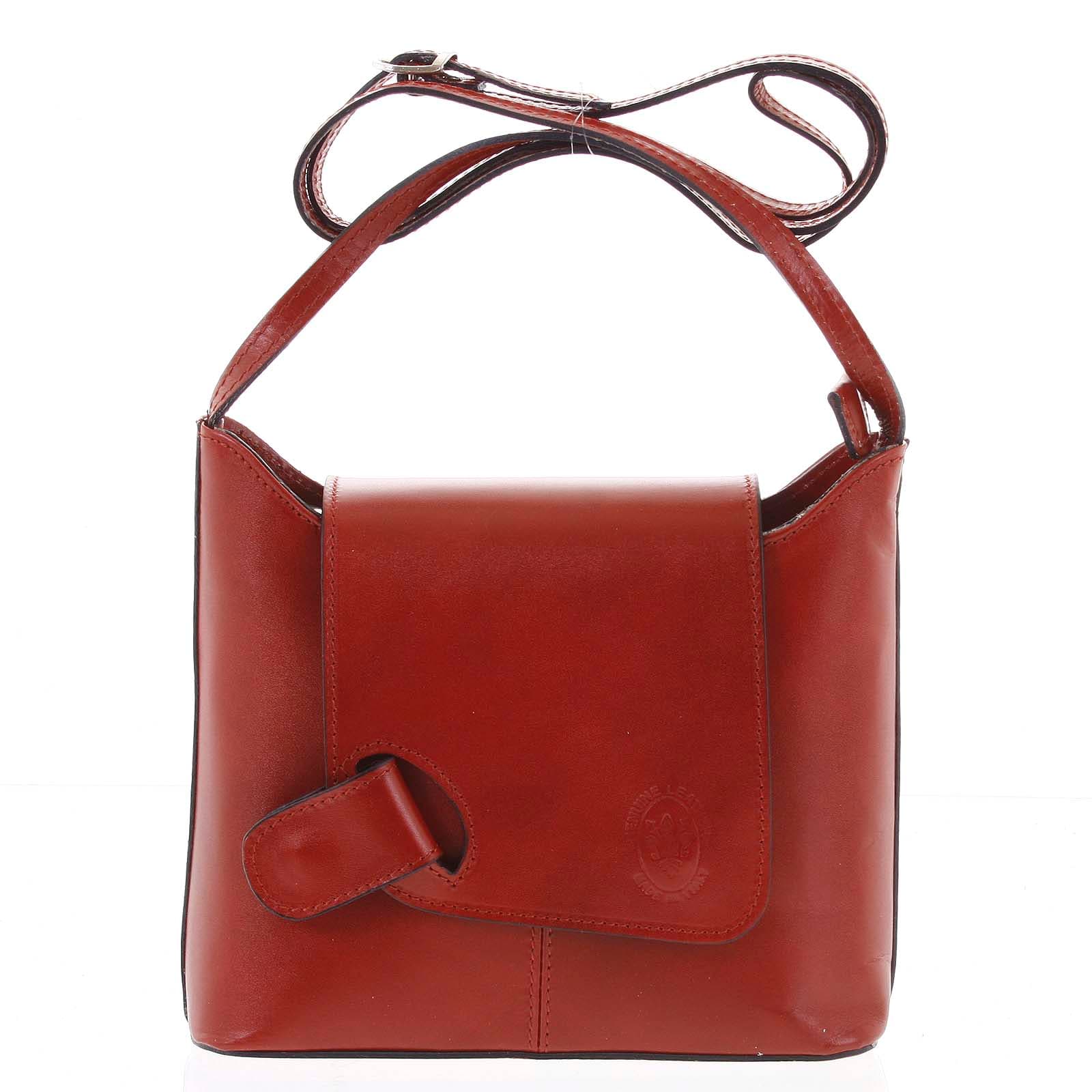 Kožená crossbody kabelka ItalY Misty Dark