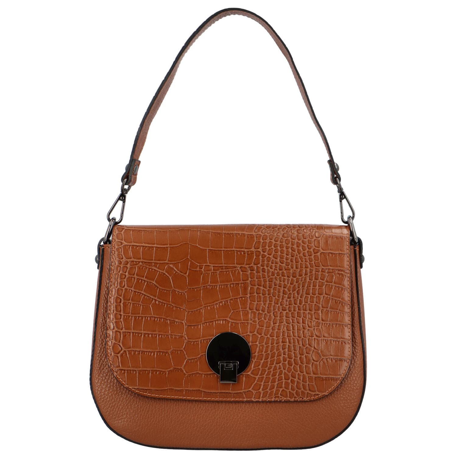 Kožená crossbody kabelka ItalY Bettery Kroko