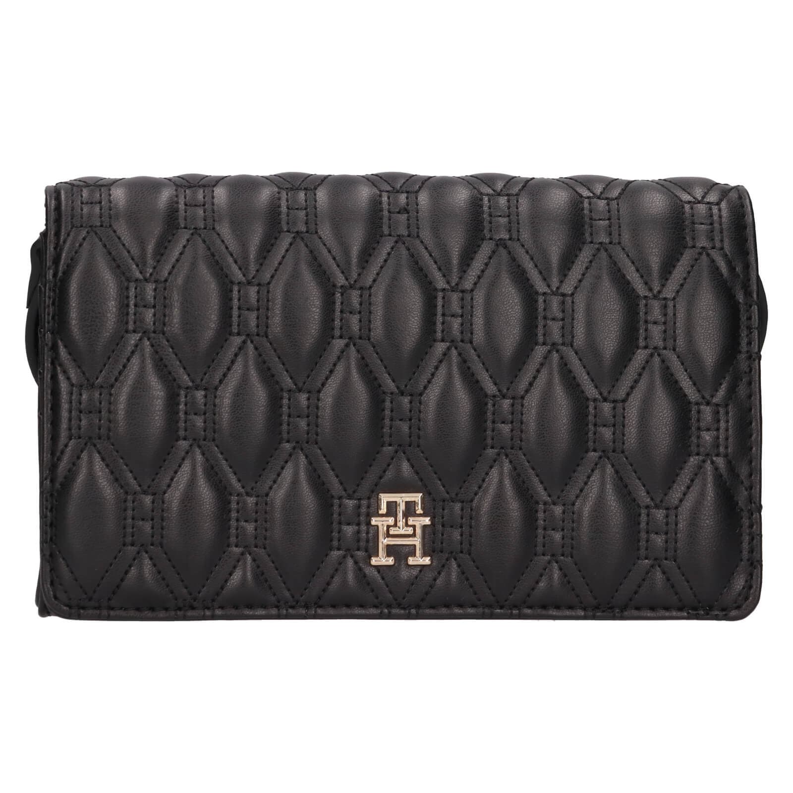 Crossbody kabelka na mobil a doklady Tommy Hilfiger Anett, černá